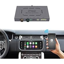 JOYEAUTO Wireless CarPlay Receiver Smart Box for Land Rover/Jaguar Evoque Bosch2013-2018MY, Carplay Interface Retrofit kit Decoder, Support Android Auto, Mirror Link, Reverse Camera, USB Drive