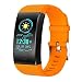 Produktbild FAN-FASHION Armbanduhr Fitness-Armband-Armband-Uhr-3-Puls-Monitor Smart-Band-Sport-Tracker IP67 wasserdichte Forios Android Smart-Armband (Color : Orange)