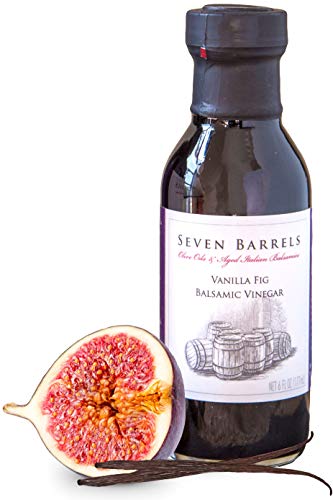Seven Barrels Vanilla Fig Balsamic Vinegar - Handcrafted Modena Balsamic Vinegar by 7barrels