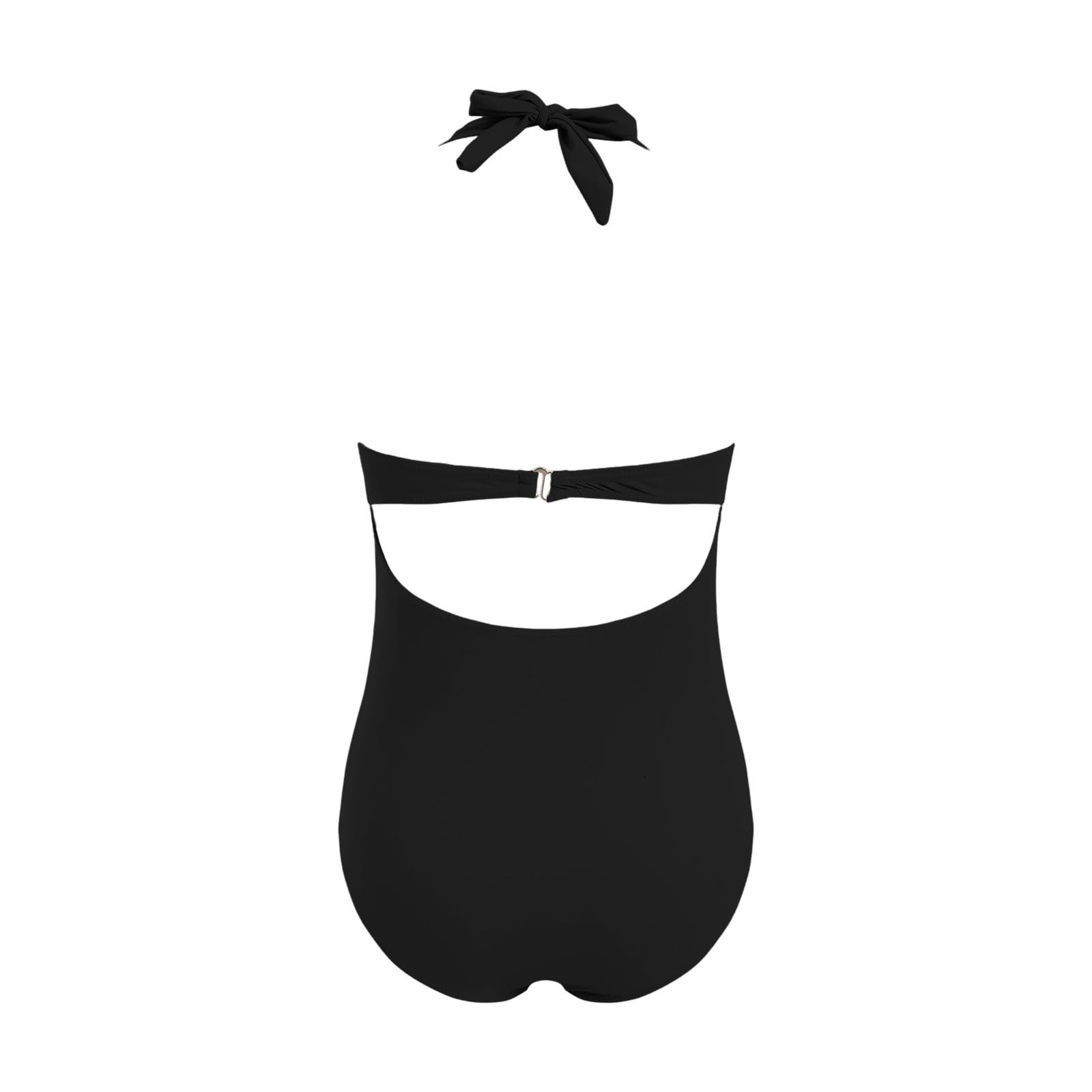 Maillot de Bain Maternité Une Pièce Monokini Push up Femme Enceinte Maillot col en V Grossesse de Bain Grossesse Bikini Maternité Enceintes avec Coussinet Froncé Plage Piscine Source Thermale Swimwear
