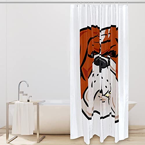 Rideau de douche bouledogue imperméable coloré tissu 183 x 183 - 3
