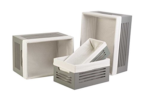 image for Creative Scents Wooden Storage Box Toilet Paper Basket - Decorative Cl