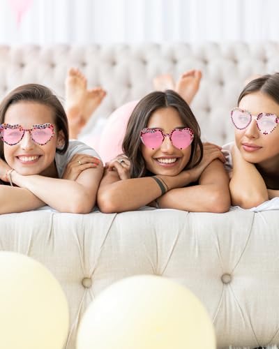 24 Pairs DIY Sunglasses in My Era Popular Singer Party Favors Personalized glasses with 1800 crystals 400 Letter Beads 100 flower and Glues Friendship Sunglasses for 1989 Girls Women, 24 colors3