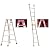Aluminum Step Ladder Hinge Replacement Kit Herringbone Ladder Tie Rod Attic Ladder Attachment/Accessories(2Pcs? (Small)