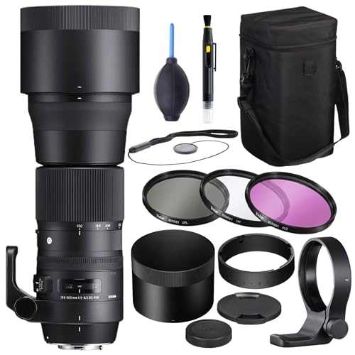 Lente Sigma 150-600 mm 5-6.3 Contemporânea DG OS HSM para Canon - Pacote de acessórios Expo Essential