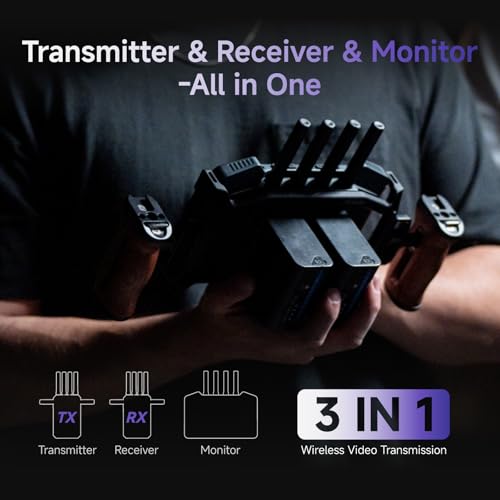 Image of Accsoon CineView M7 Pro 4K60 Wireless Video Transmitter&Receiver&7 Inch Camera Monitor with 3D LUT, Dual-Band SDI HDMI 1200ft Range 25ms Lat., 10 App Monitoring, Pair CineView Master 4K TX&RX /HE /SE TX