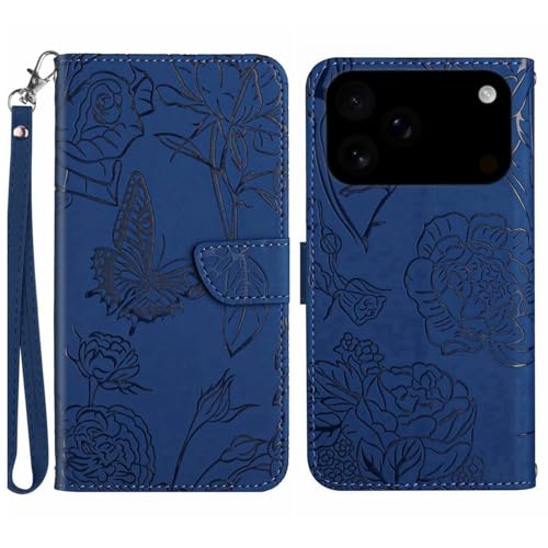 Coque iPhone 16 Plus cuir avec rabat magnétique et sangle pour le quotidien