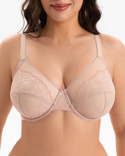 Vukoiswe Minimizer Bra for Women, Plus Size Full Coverage Underwire Bra - image 4
