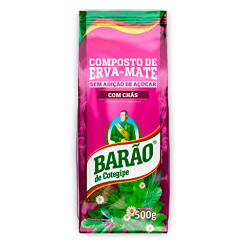 Amazon.com.br: Erva Mate Barão de Cotegipe Composta com 4 Chás 500 g