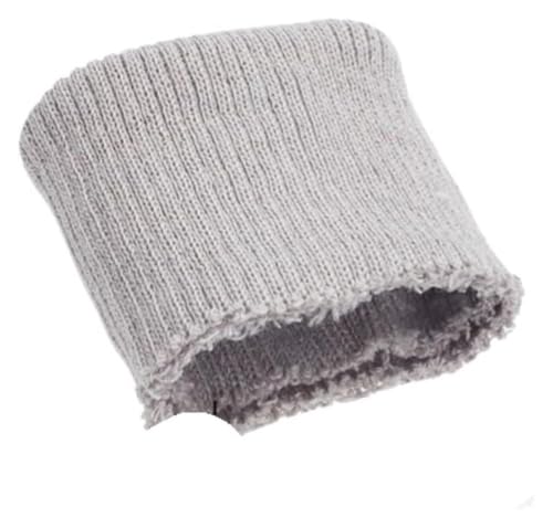 Poignets en tricot extensible gris lot de 10 pièces pour finitions de manches