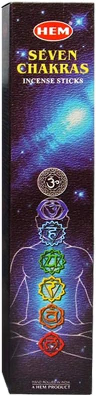 Hem Seven Chakra Pouch, 7 Packs includes 35 Incense Sticks for Meditation, Yoga, Relaxation, Healing and Positivity By Rushant - Image 4