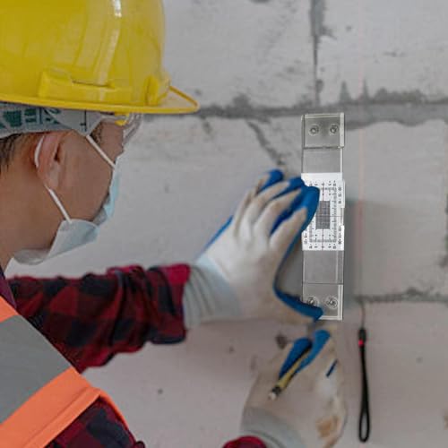 Kopinma 3Pcs Acryl Rissmonitor Rissmessgerät, Manuelles Mauerrissmessgerät, Rissüberwachungsaufzeichnung, Gebäudewand Standard Rissmonitor, Präzises Rissmessgerät-Inspektionswerkzeug