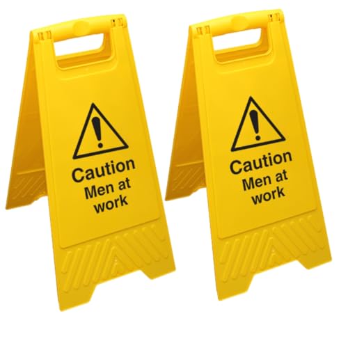 Panneaux Caution Men At Work V Safety jaunes : évitez les accidents sur vos chantiers