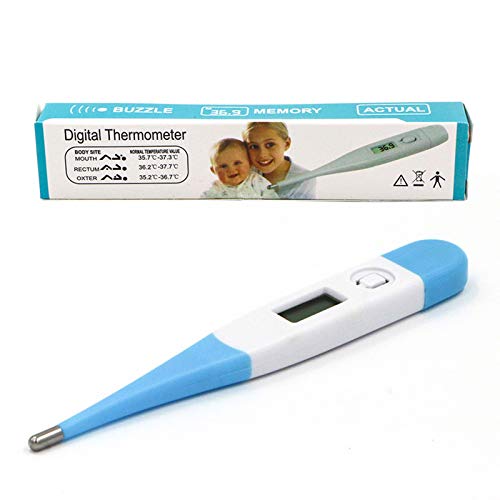 Spring Seaon Digital Thermometer for Adults Baby Soft Head LCD Rectal Oral Underarm for Fever Household Accurate