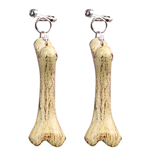 Cave Man/Woman Bone Earrings Fancy Dress (accesorio de disfraz)