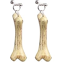 Cave Man/Woman Bone Earrings Fancy Dress (accesorio de disfraz)