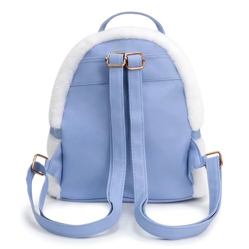 Image of KIEAL Blue Kids Backpack, Kawaii Stuff Plush Backpack, Adorable Bag Handbag for Girls Kids Fans Birthday Present School Supplies