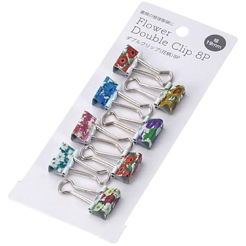 Echo Metal Double Clip (Floral) 8P 1199-463