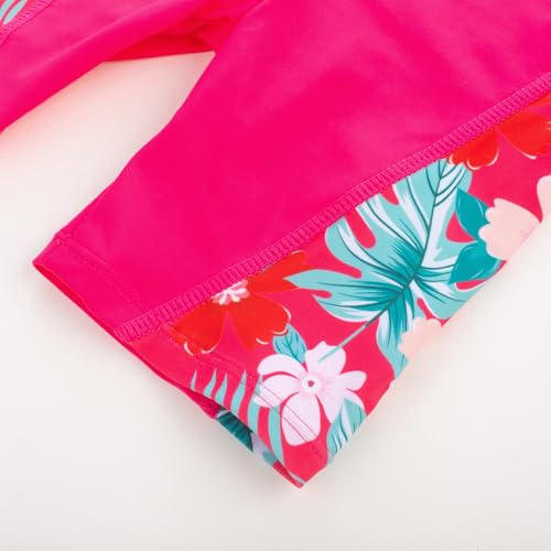 Image of GRACE KARIN Girls Rash Guard Swimsuit Short Sleeve Two Piece Bathing Suit 6-12Y