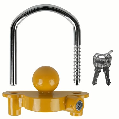 ZBDZSW Accesorios para caravanas en Forma de U Bola de Remolque Universal Seguridad Antirrobo Acoplamiento de Remolque Ajustable Bloqueo de Enganche de Alta Resistencia