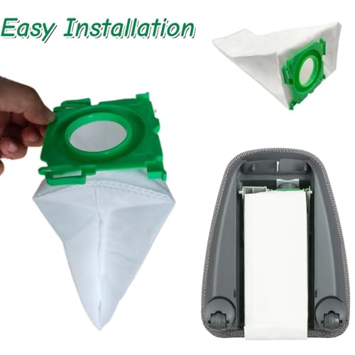 Image of 8-Pack 6629ER Vacuum Bags for SEBO Airbelt K Series Vacuums, 4-Layer Ultra Filterbox with Caps #6629ER Vacuum Cleaner Bags 8PCS