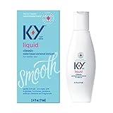 Water Based Lube K-Y Liquid 2.4 fl oz Adult Toy Friendly Personal Lubricant for Couples, Men, Women,