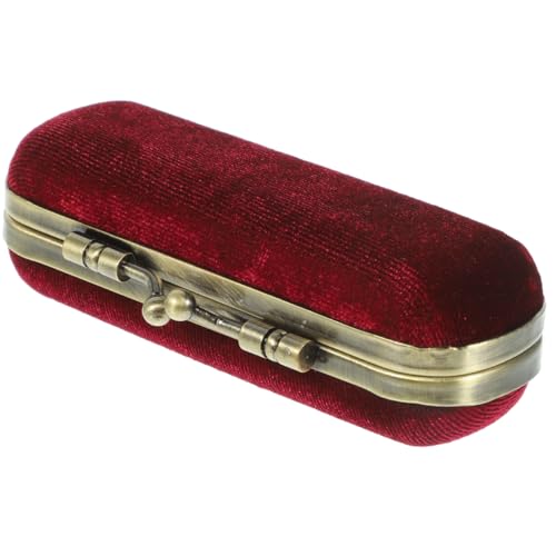 Boîte à lèvres en flanelle avec miroir Beavorty - Rangement compact 9.5cm