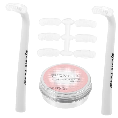 Genérico 1 Juego Ayuda para el maquillaje de ojos ceja equipo falso bigudí mini pestañas postizas kit de maquillaje Herramienta de práctica sello de pestañas inferiores guía de pestañas