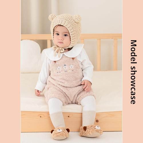 Baby Sock Shoes Infant Floor Booties Toddler Ankle Socks slippers Non-Skid Walking Sock Top Booties 7