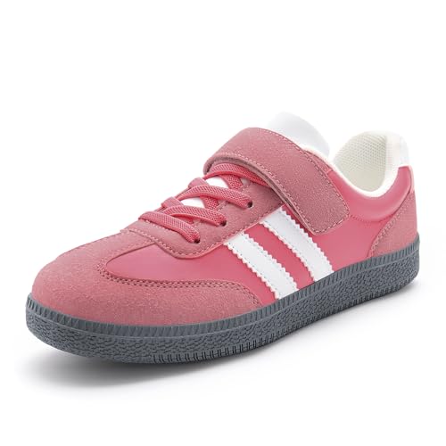 Rihero Boys Girls Sneakers Kids Cute School Uniform Shoes Slip on Walking Sneakers for Toddler/Little Kid/Big Kid