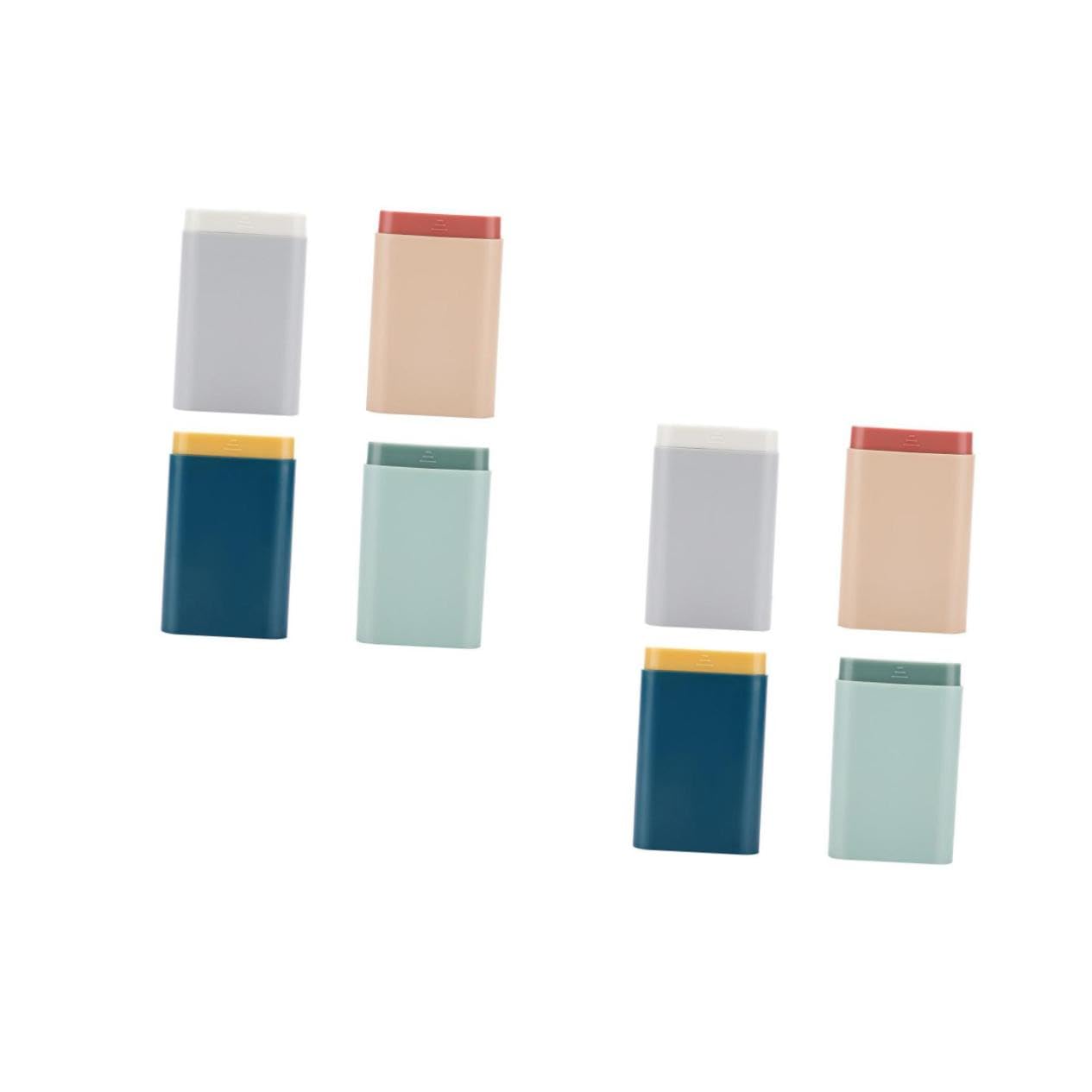 2 Sätze Verpackung Aufbewahrungsbox Klein Wöchentliche Pille Tragbarer Pillenbehälter Pillendose Pill Case Pocket Pharmacy Box Tragbarer Koffer Vorratsbehälter Abs 4 Stücke * 2