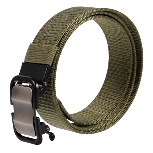 Men's Nylon Automatic Buckle Belt Breathable Casual Waistband for Jeans and Trousers Versatile Design Comfortable Fit for Everyday Wear