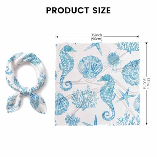 Vintage Floral Head Scarf Silk Feel Like White Peonies Gold Leaves Branches Berries Bandana Soft for Women Girls2