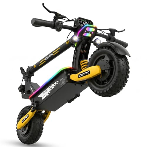 Image of Electric Scooter for Adults,31 /38 MPH 1200W /2400W Peak Motor | 11 inch Off-Road Tires Fast E Scooter, Up to 20 /45 Miles Range, Dual Suspension, 330 lbs Max Load, Foldable