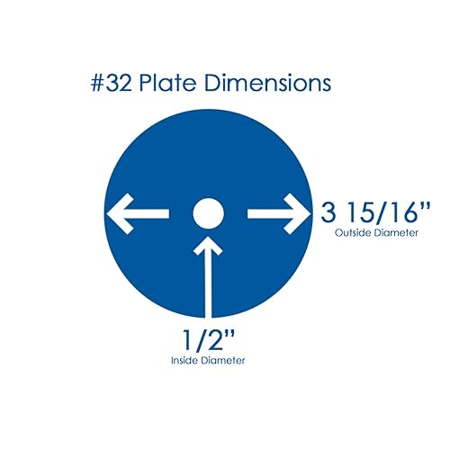 Miniatura 2 de Placa de amoladora para molinillos #32, Hobart y Biro, con agujeros de 1/4 de pulgada, ideal para productos de chile
