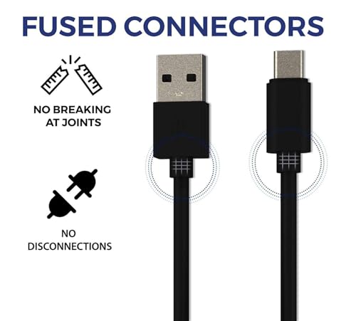 Image of 25W Type-C USB Cable for Infinix GT 20 Pro 5G Charging Cable Original Like Fast Charger Cable | Quick Data Sync Type C to USB-A Cable (4 Amp, 1 Meter, TCB14, Black)
