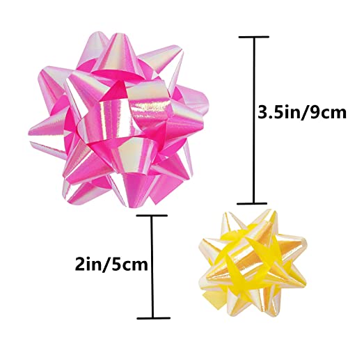 Weltoke 72 Gift Bows Assortment With 18 Rolls Curling Ribbons, Holiday Bows For Gift Wrapping, Christmas Wrapping Ribbon, Crafting, Wedding, Party, Festival, Florist Flower(9 Rainbow Colors) #TOP5