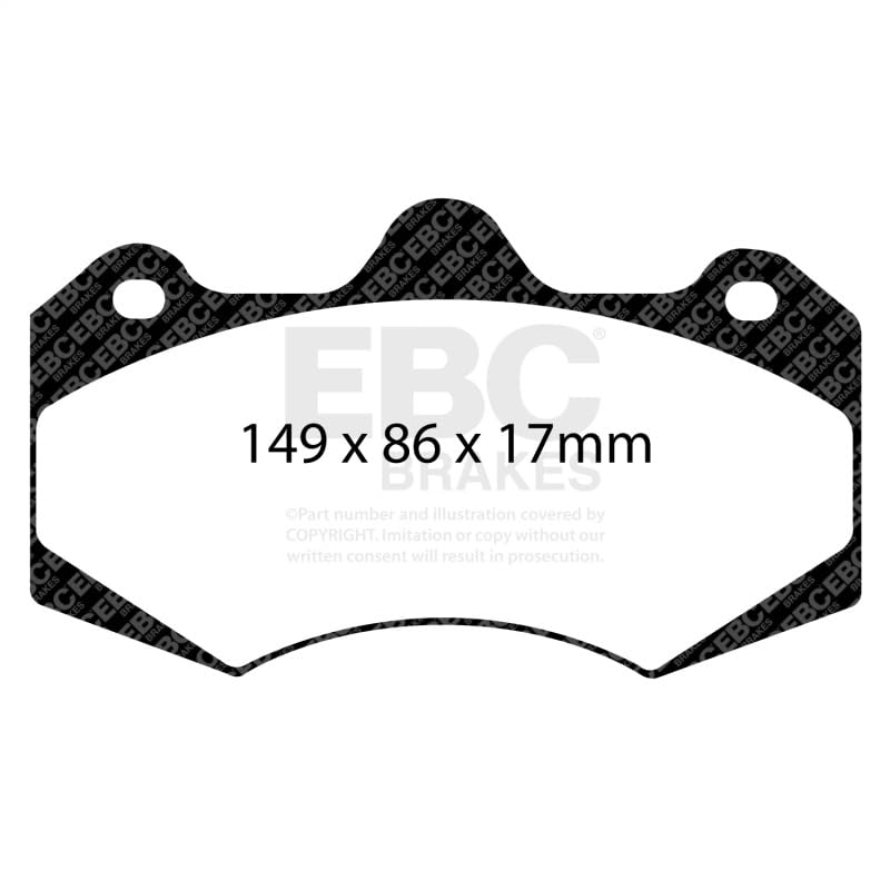 Image of EBC Brakes Redstuff 3000 Series Sport Brake Pad Set DP3042C to Fit HOLDEN HSV (AUSTRALIA AND NEW ZEALAND),VAUXHALL,MORGAN,LOTUS