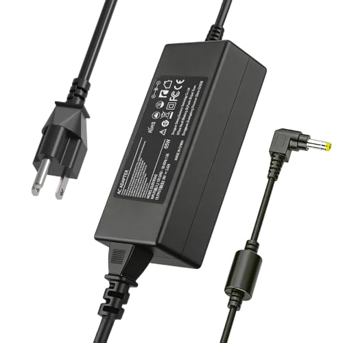 65W Laptop Charger Compatible with Toshiba Satellite C55 C55D C655 C675 C855 C55T C655D C855D L55 L655 L755 L675 L745 L855 L775D P755 P50 P50T S55 Asus AD887320 EXA0703YH Power Supply Cord 5.5 * 2.5
