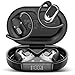 STECEi Auriculares Oreja Abierta Bluetooth 5.4, 2025 Auriculares Inalámbricos Deportivos con Gancho, 38H Estéreo Inalambricos Bluetooth con Pantalla LED, Control Táctil, IP7 Impermeable, Negro