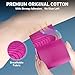 Kinesiology Tape for Ankle, KTQUICK 12 Count Ankle Tape Precut, Original Cotton Waterproof & Breathable, Enhance Elastic Kinesiology Athletic Tape for Ankle Support and Muscle to More Sports (Pink)