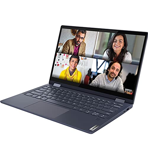 Image of Lenovo Yoga 6 AMD Ryzen 5 5500U 13.3 inch (33.782cm) FHD IPS 2-in-1 Convertible Touchscreen Laptop (16GB /512GB SSD /Windows 10 /MS Office /Backlit Keyboard /Fingerprint Reader /Abyss Blue /1.31Kg), 82ND003PIN