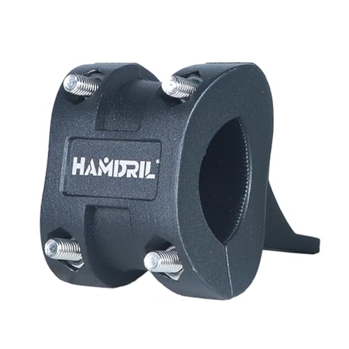 Hamdril H-shaped ATV Whip Mount. Aluminum Motorcycle Light Bar Mount. 360-degree rotation adjustment, bidirectional fixation suitable for 0.26-0.7/0.7-1.25 inch roll bar mount.(1PCS)