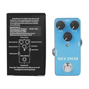 the vintage sound revivals with our vintage pedal, delivering effects perfect for various music genres. Featuring aluminum alloy designs, this pedal offer a simple and user friendly control interfaces for flexible adjustments. Suitable for guitarists...