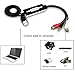 USB Audio Capture Card Grabber for Vinyl Cassette Tapes to Digital MP3 Converter, Support Mac & Windows 10/8.1/8 / 7 / Vista/XP