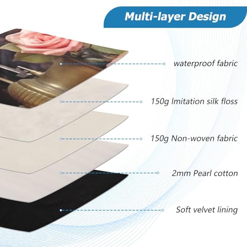 Funda Vintage para Laptop 13-14 Pulgadas con Diseño Rosas miniatura 4
