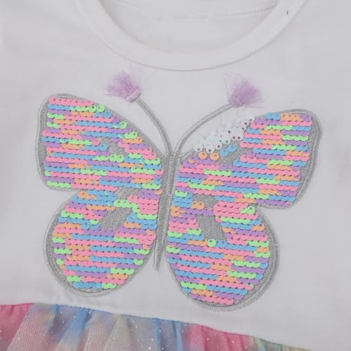 Image of Toddler Girls Tutu Dresses Cute Casual Short Sleeve Dress for Summer Daily Home School Party 2-8T