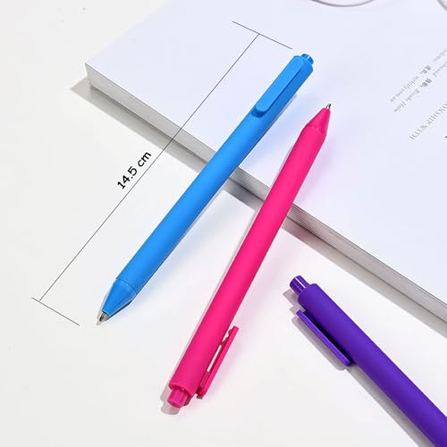 Pack 10 bolígrafos retráctiles de tinta gel negra 0.5 mm miniatura 4