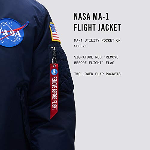 Alpha Industries MA-1 NASA Bomber Flight Jacket - Fighter Pilot Flight Jacket3