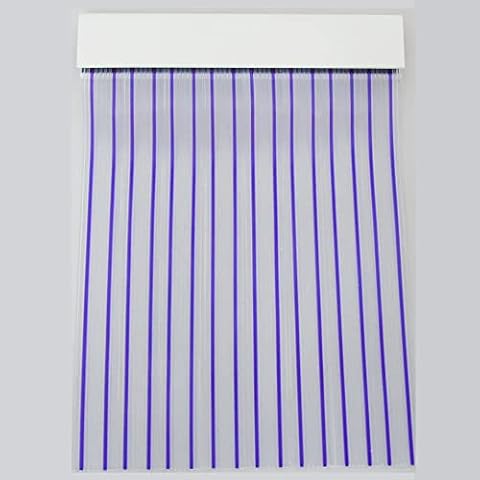 Cortinas Exterior de Plástico Transparente-Morado Cover